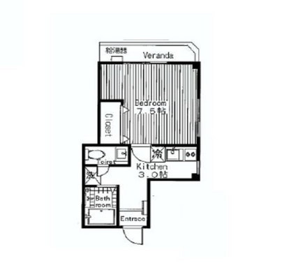 半蔵門線賃貸マンション・1K