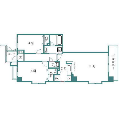 半蔵門線 マンション 2LDK