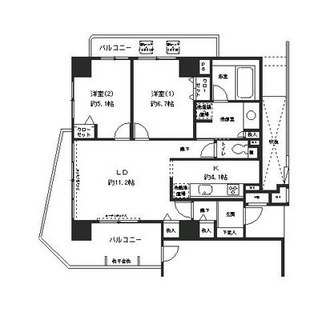 東京都江東区清澄１丁目 賃貸マンション 2LDK