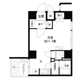 東京都千代田区一ツ橋２丁目 賃貸マンション 1R